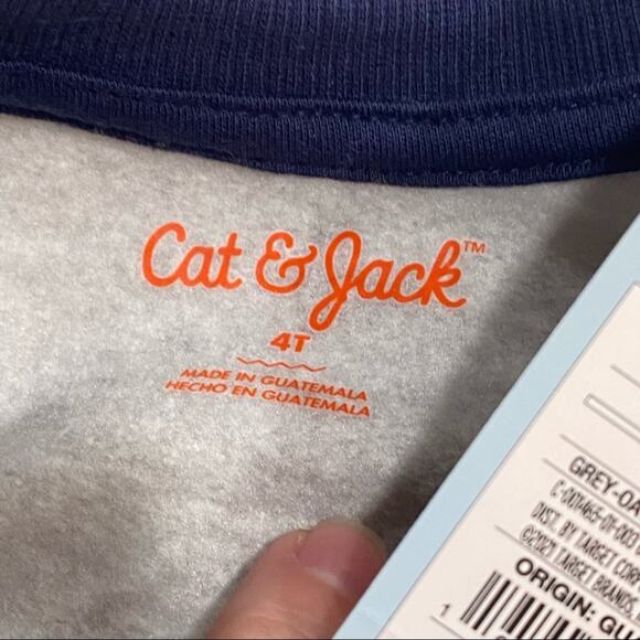 Cat & Jack Toddler Sweatshirt size 4T Boys 2pk Fleece Crew Neck Pullover NWT - Picture 6 of 7